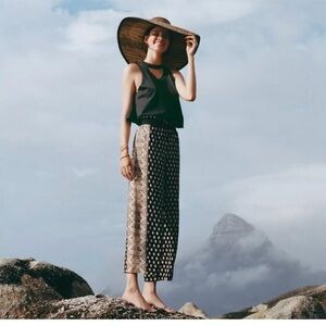 Anthropologie Maeve Rooibos wide leg pant